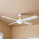 132cm 52-inch White DC Ceiling Fan With Light Remote Control 132cm 52-inch White DC Ceiling Fan With Light Remote Control